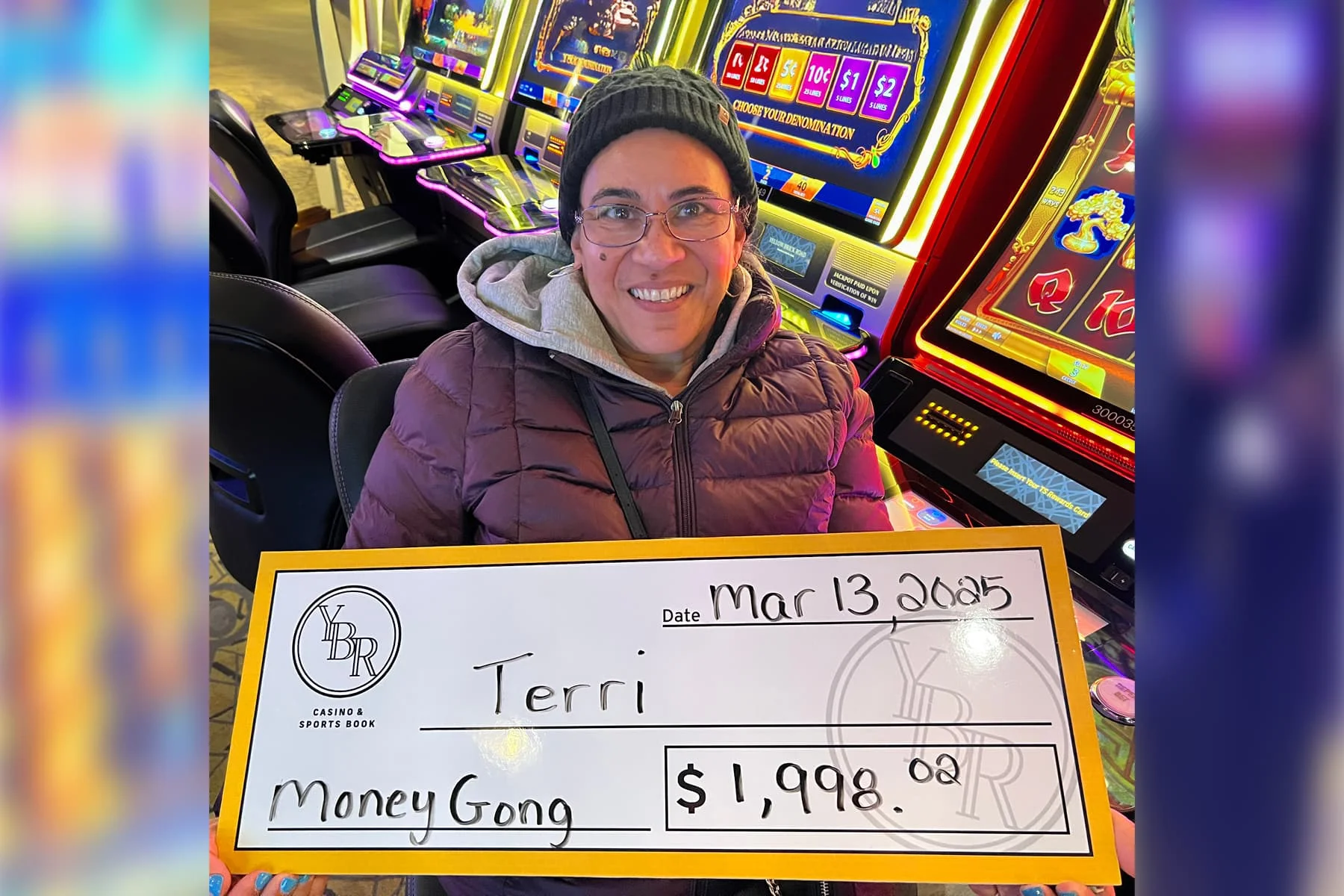 Terri won $1,998