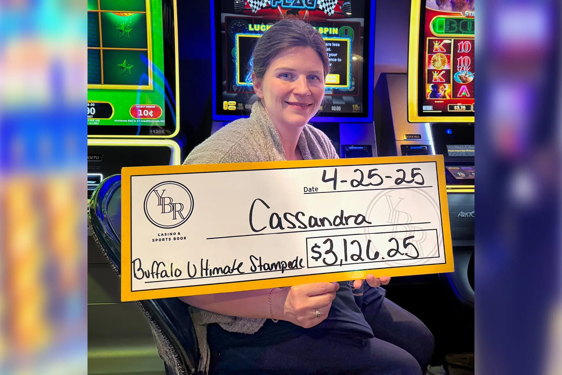 Cassandra won $3,126
