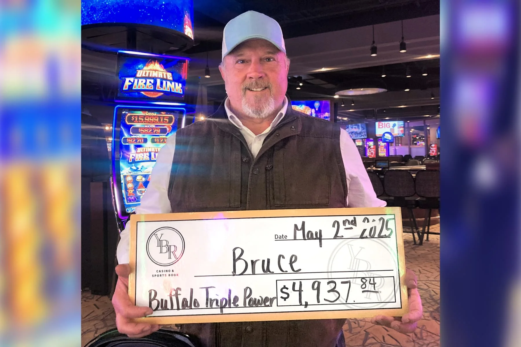 Bruce won $4,937