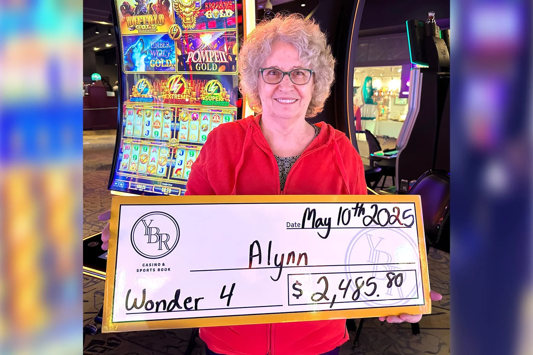 Alynn won $2,485