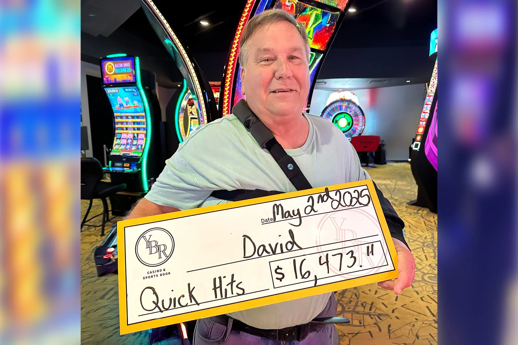 David won $16,473