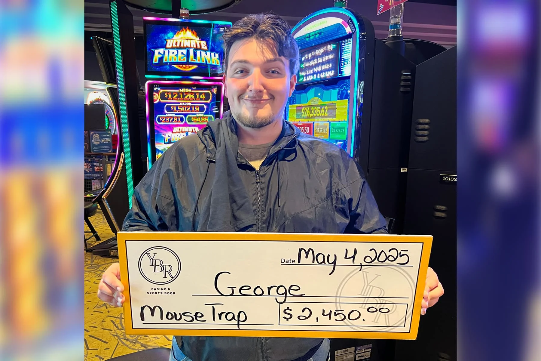 George won $2,450