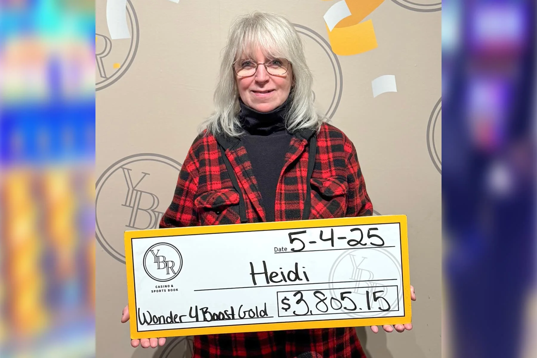 Heidi won $3,805