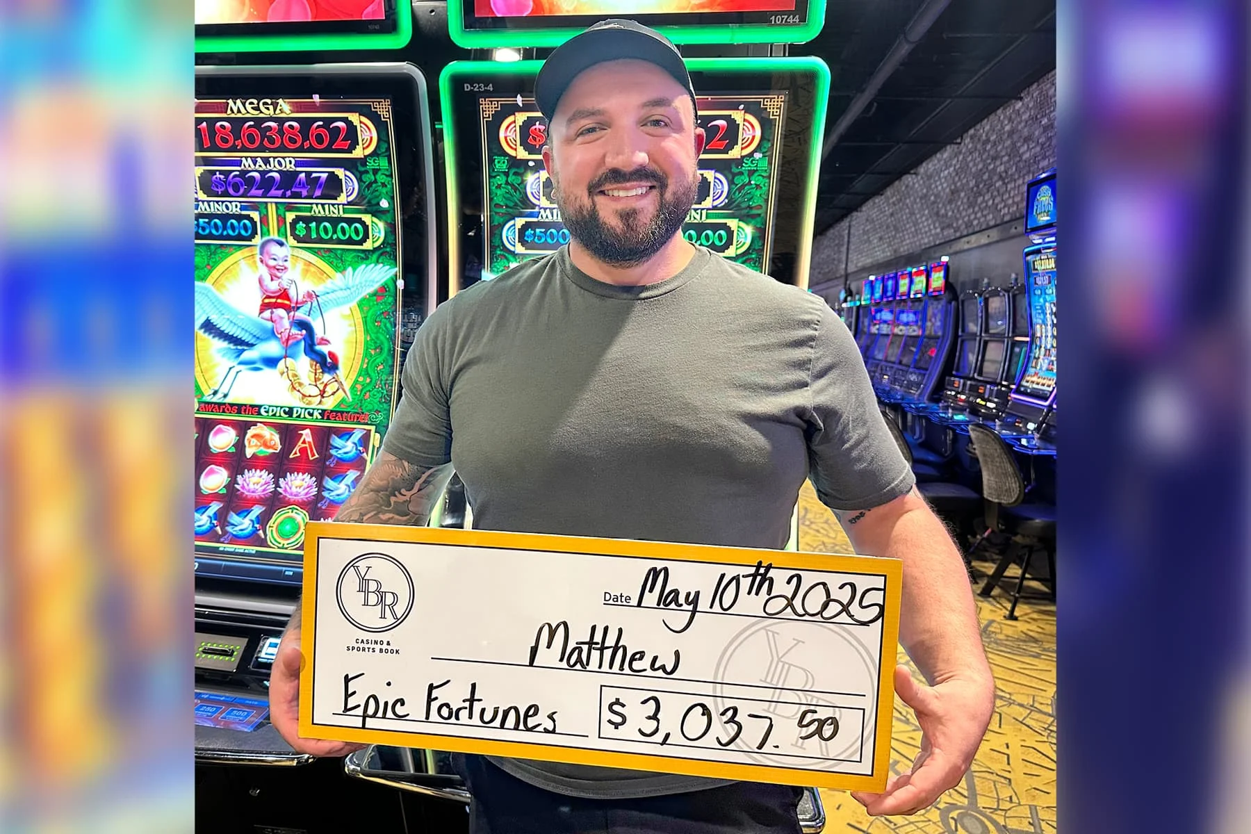 Matthew won $3,037
