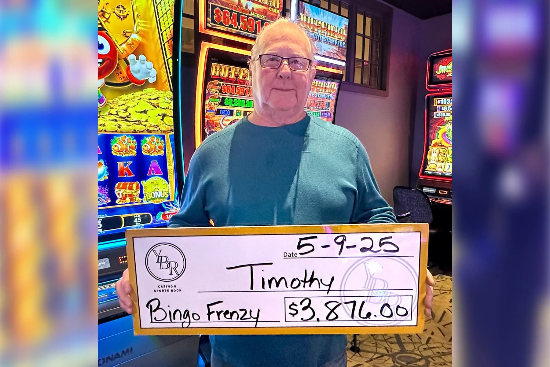 Timothy won $3,876