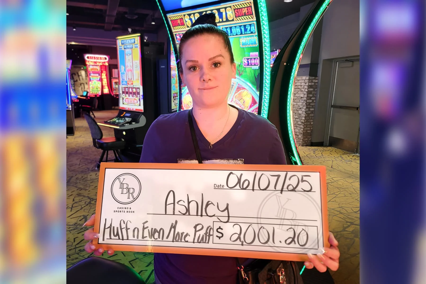 Ashley won $2,001