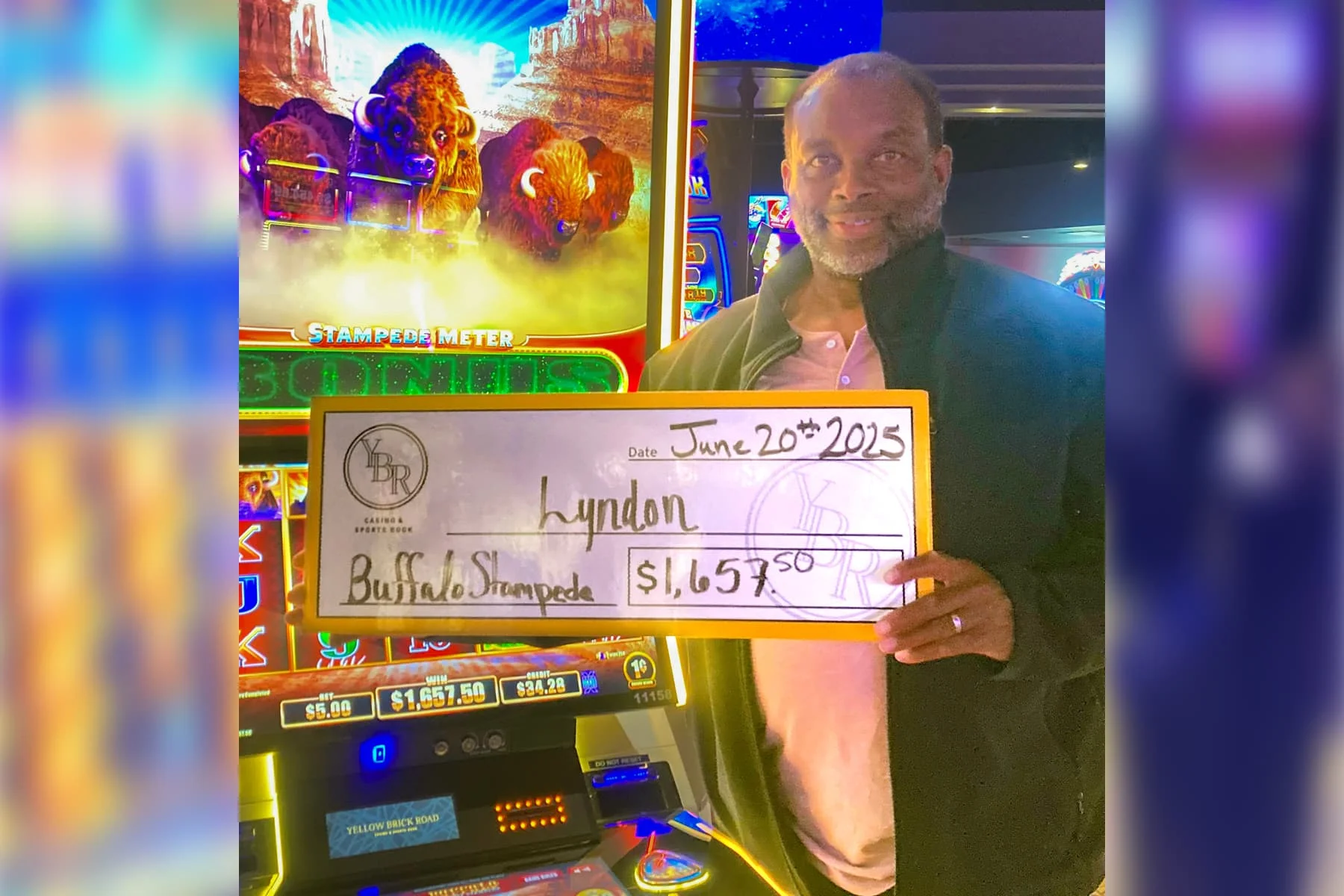 Lyndon won $1,657