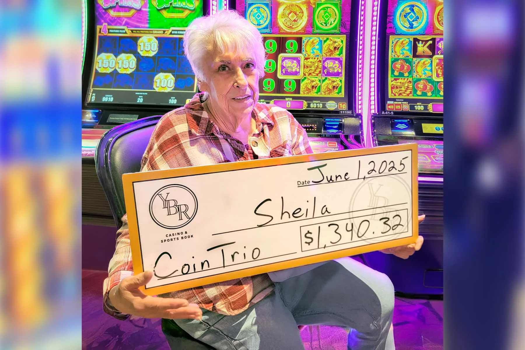 Sheila won $1,340