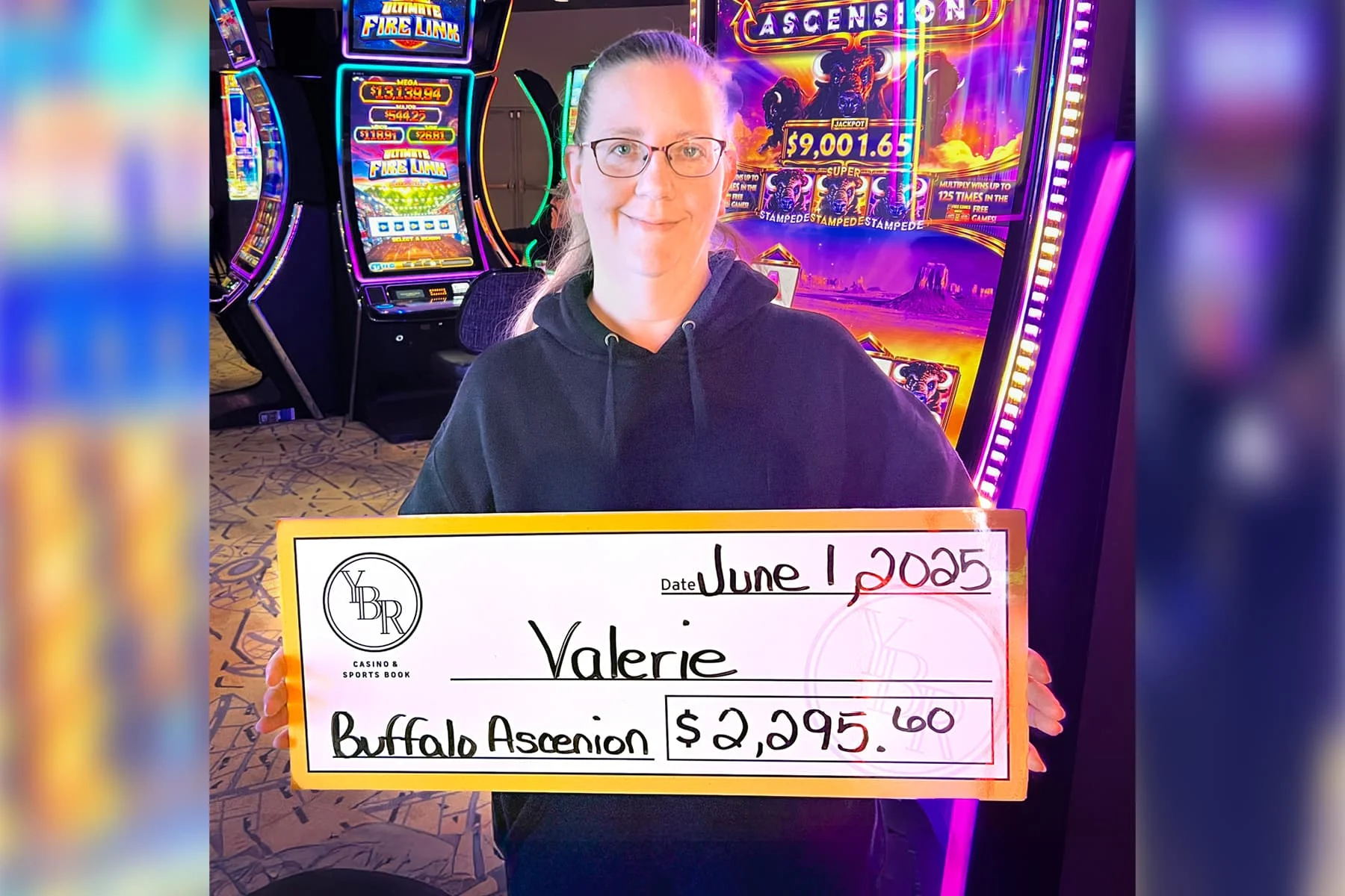 Valerie won $2,295
