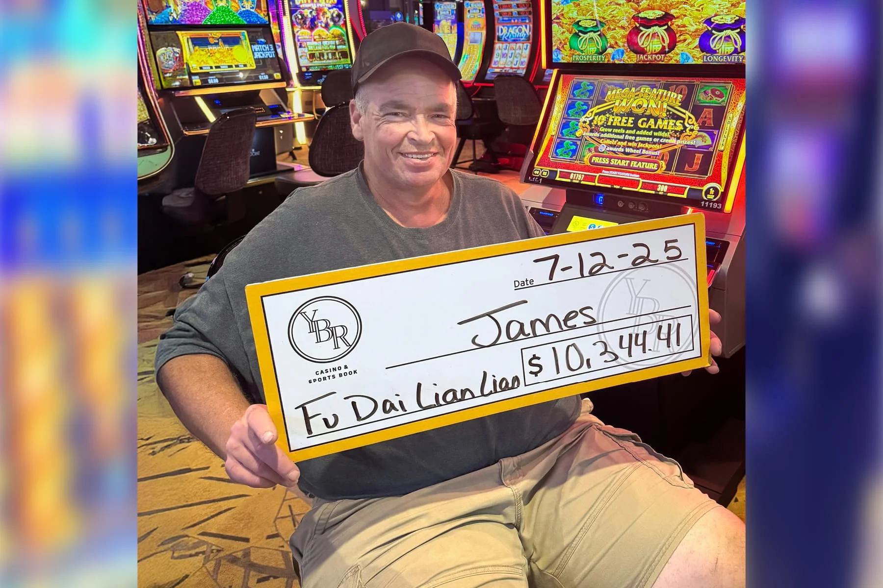 James won $10,344
