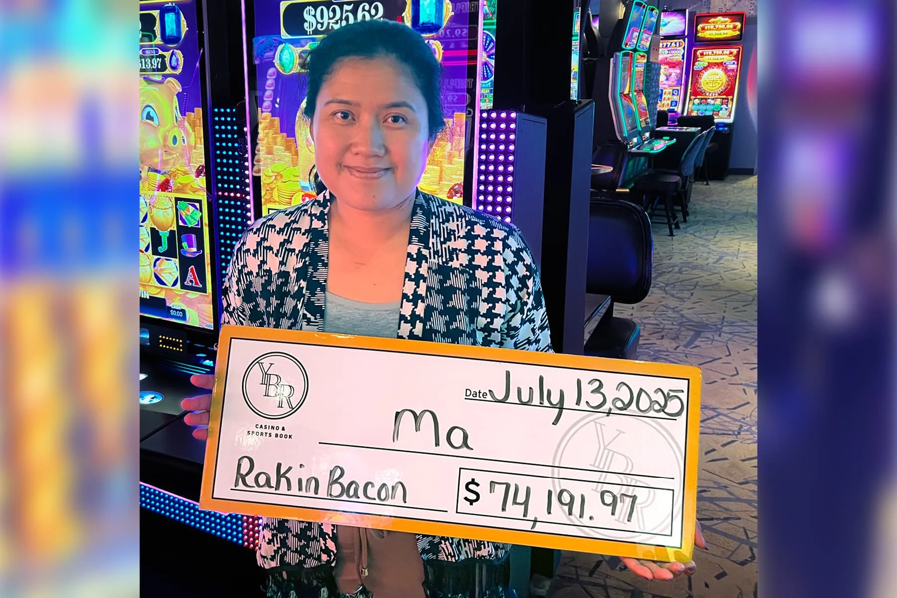 Ma won $74,191