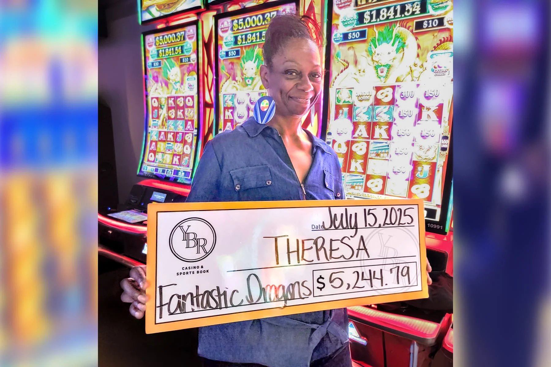 Theresa won $5,244