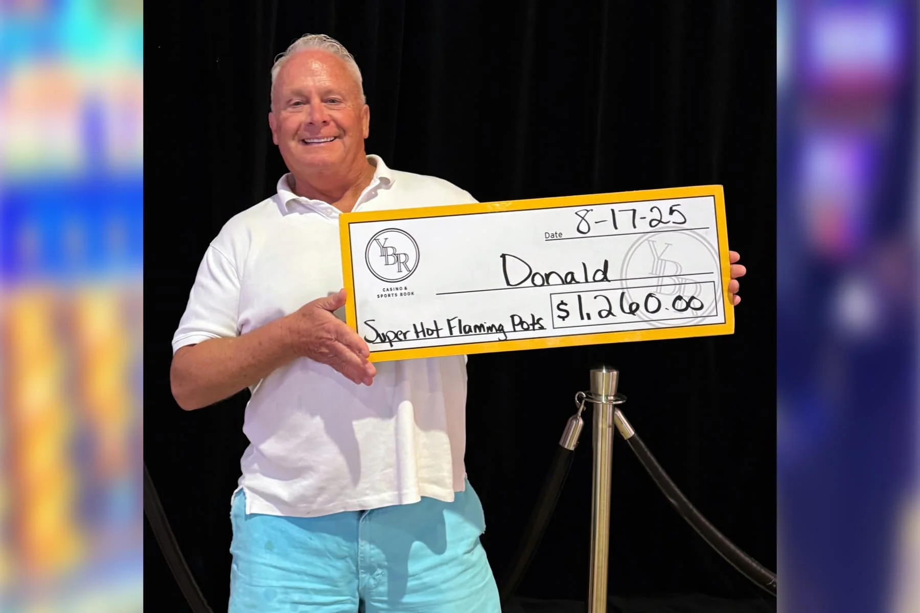 Donald won $1,260