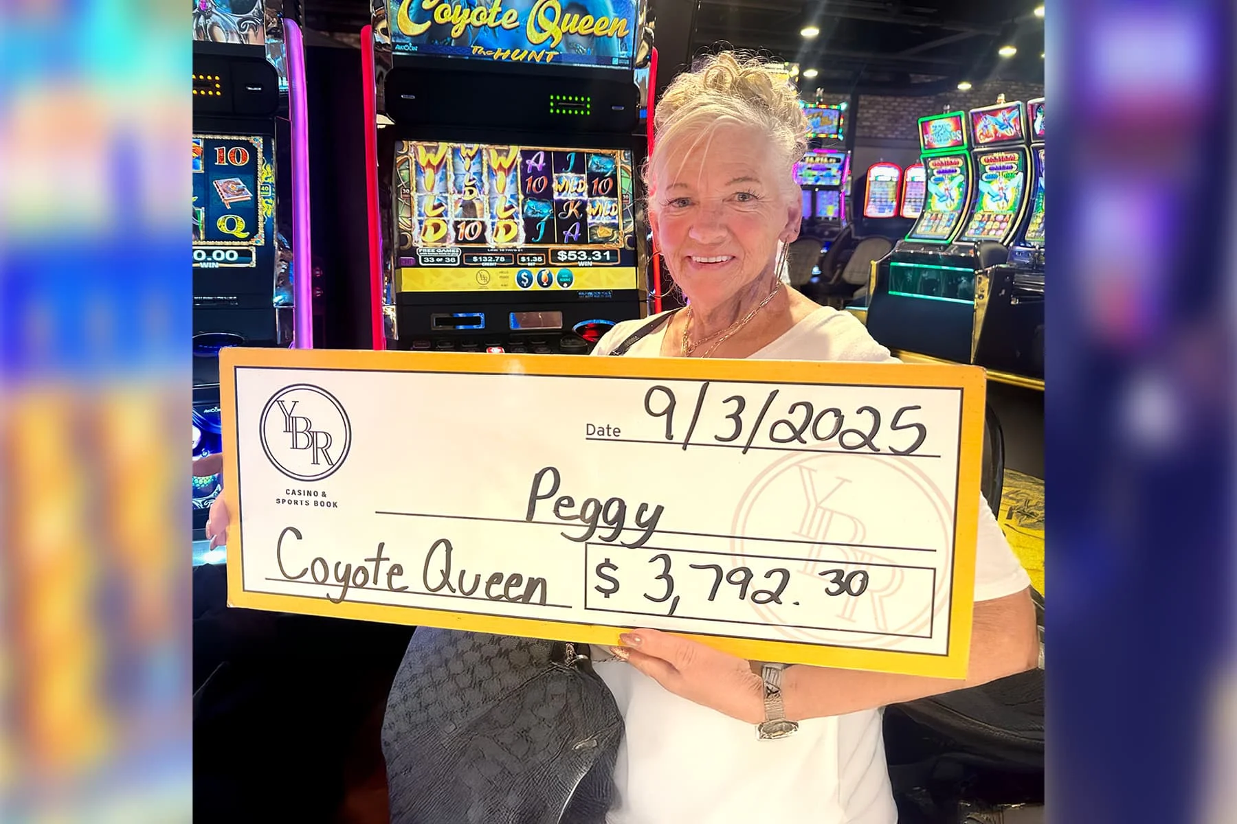 Peggy won $3,792