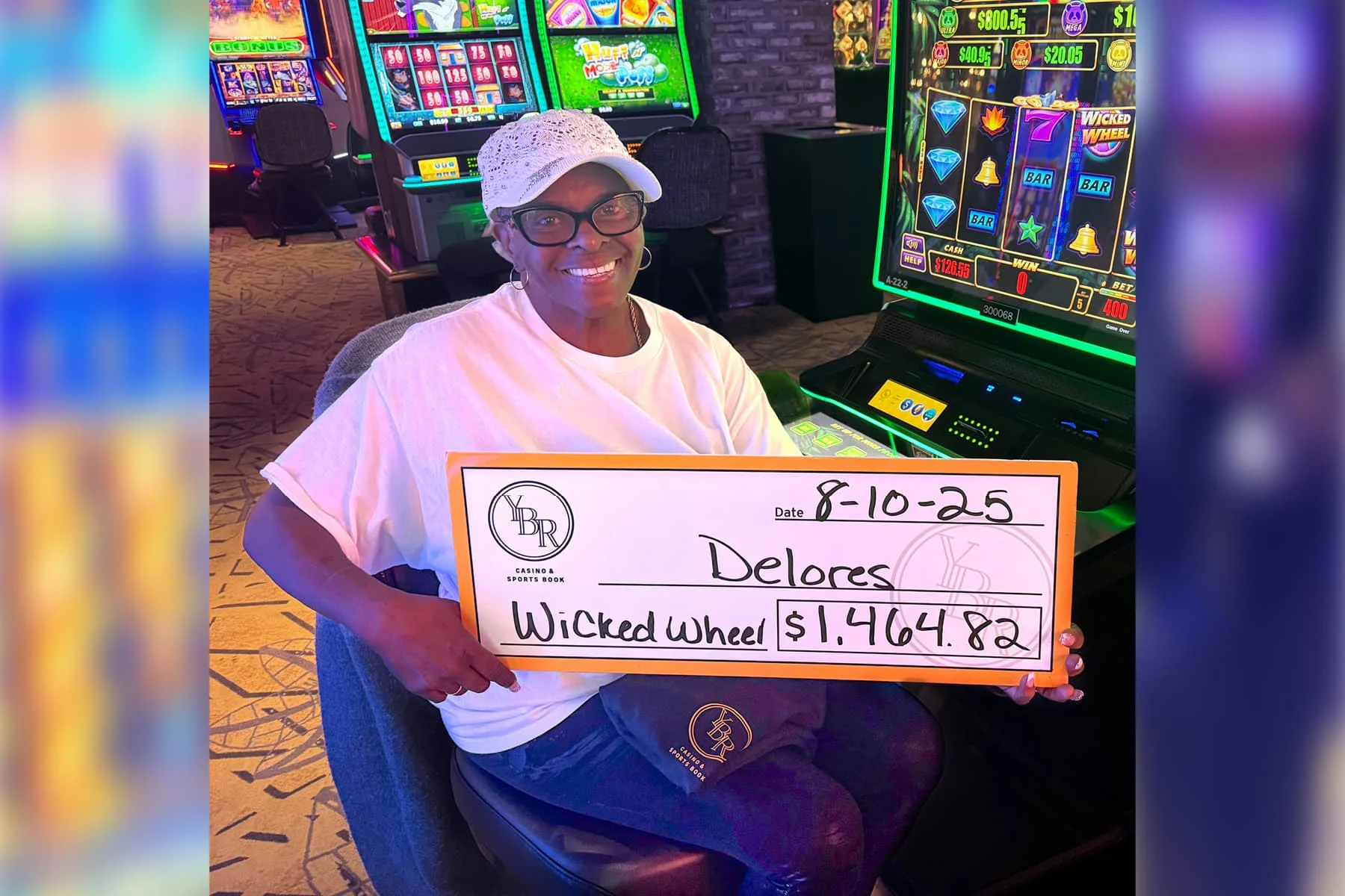 Delores won $1,464