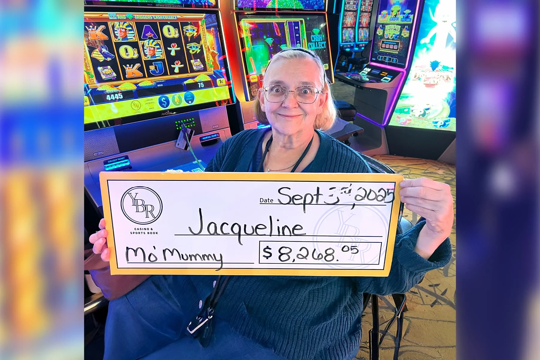 Jacqueline won $8,268