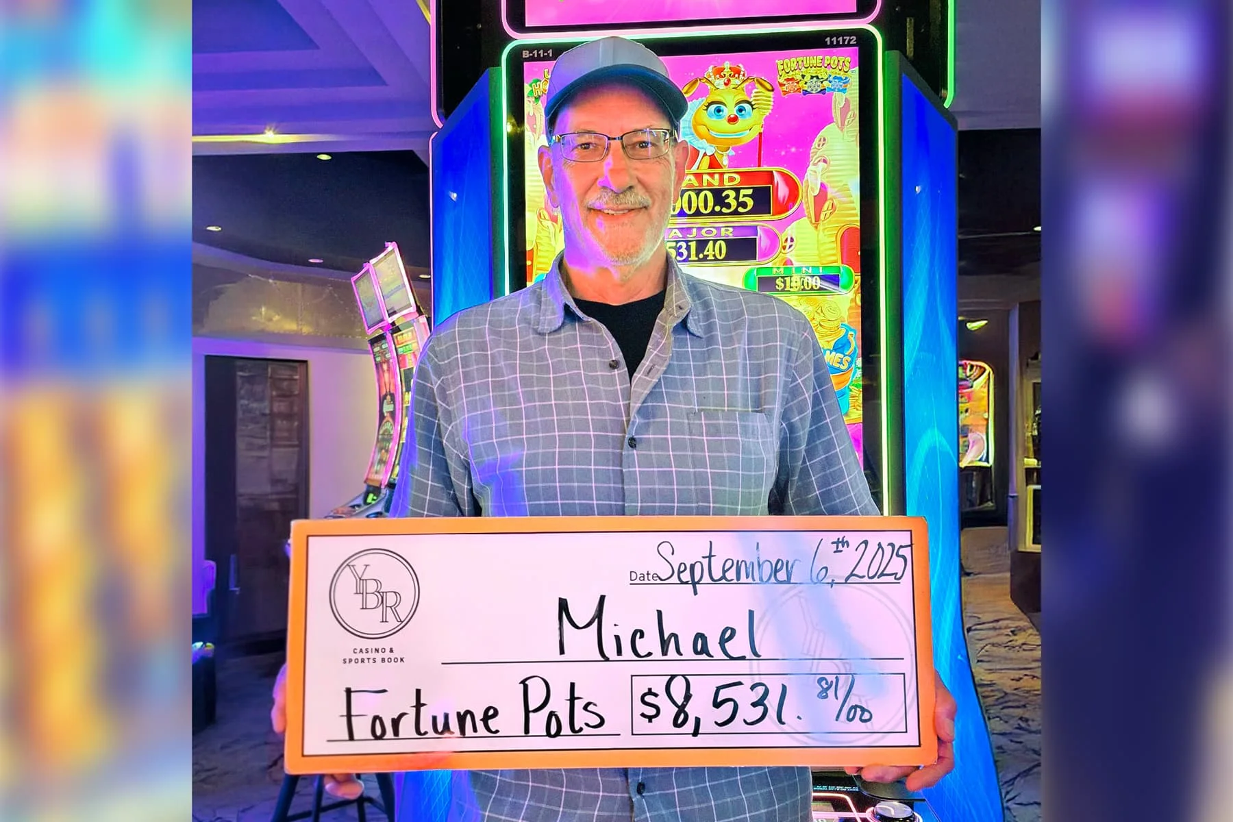 Michael won $8,531