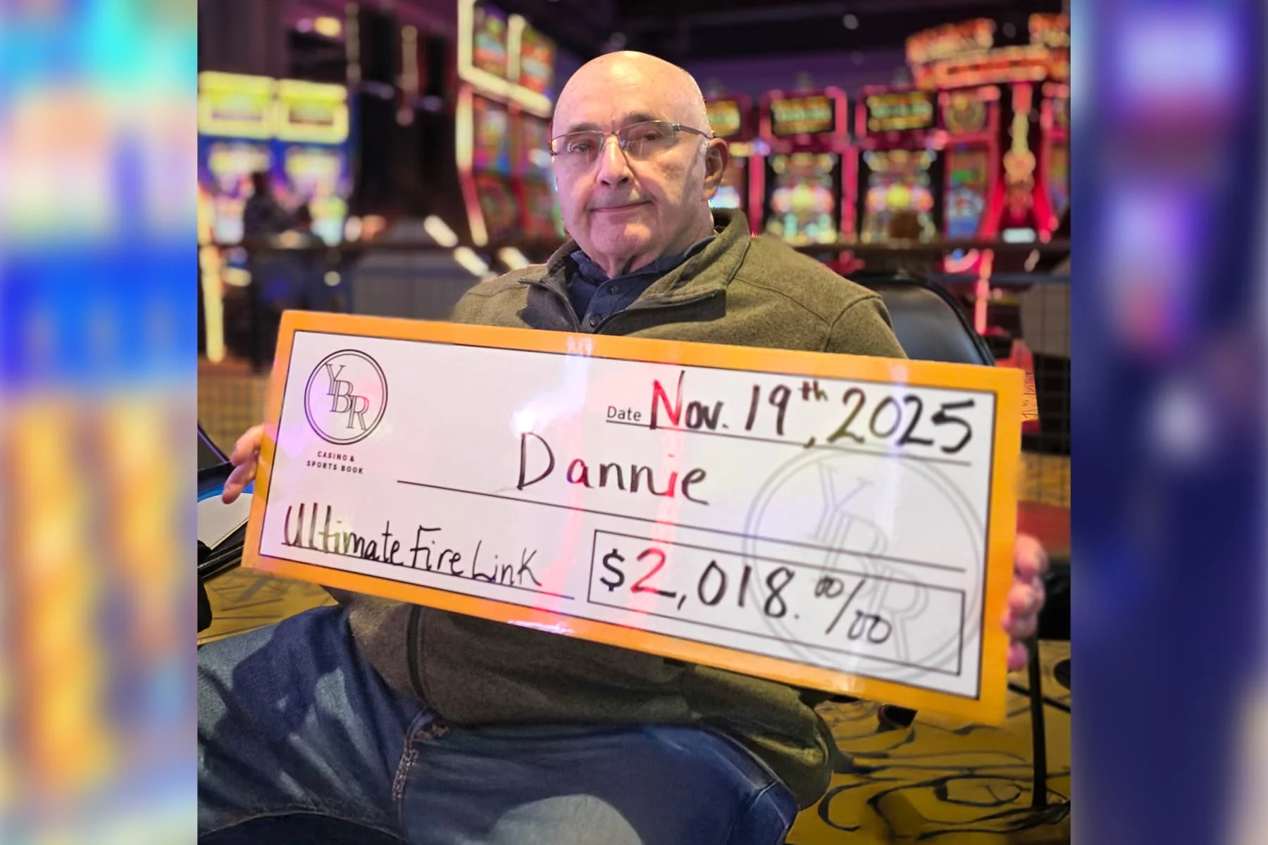 Dannie won $2,018