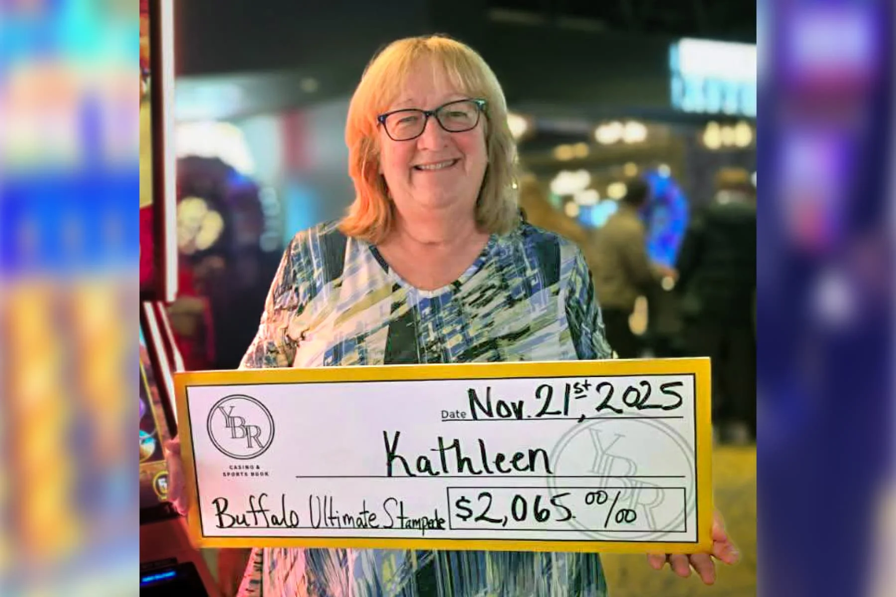 Kathleen won $2,065