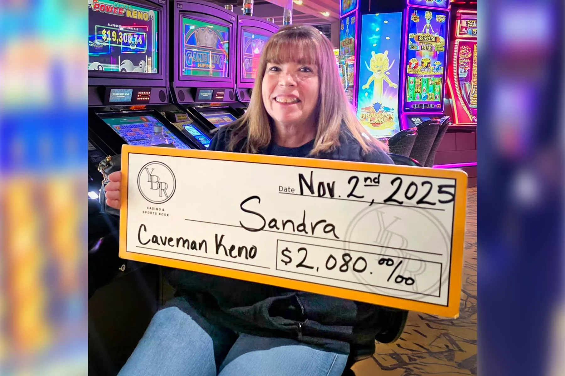 Sandra won $2,080