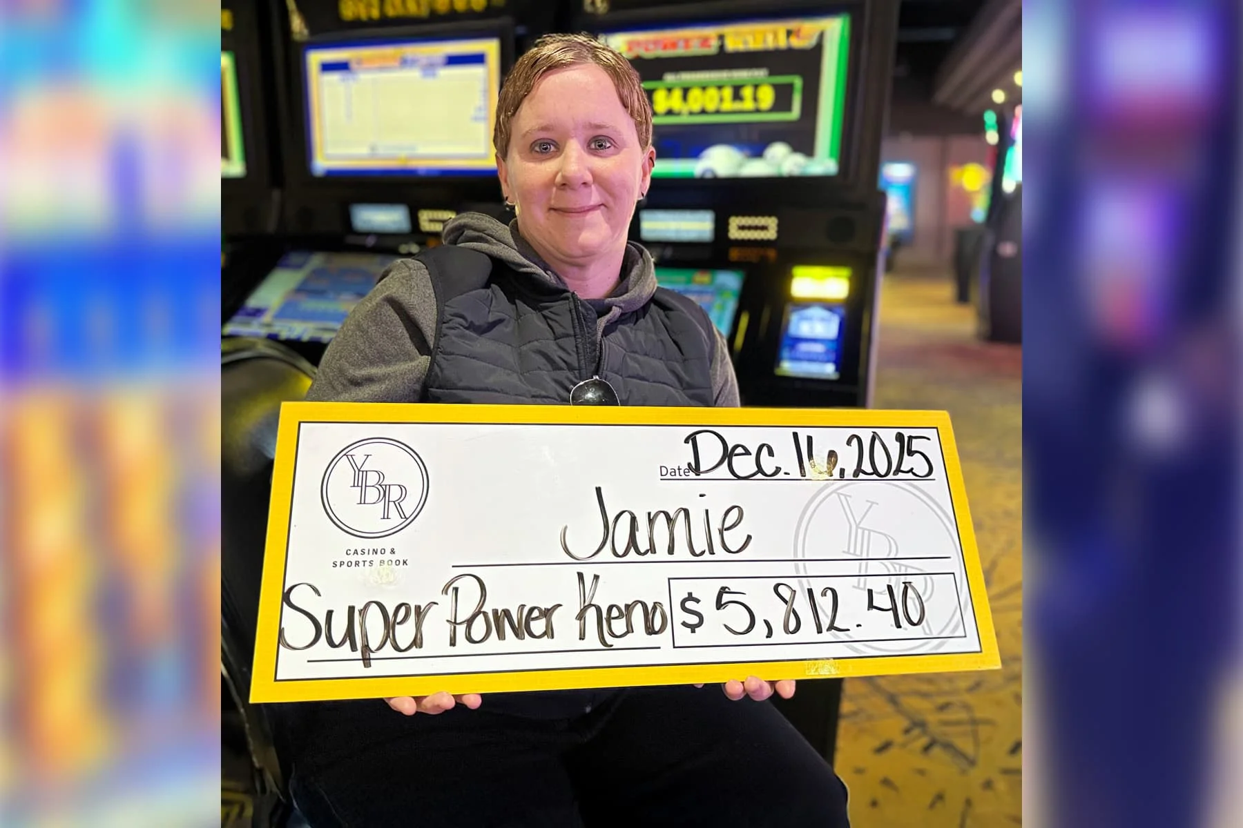 Jamie won $5,812