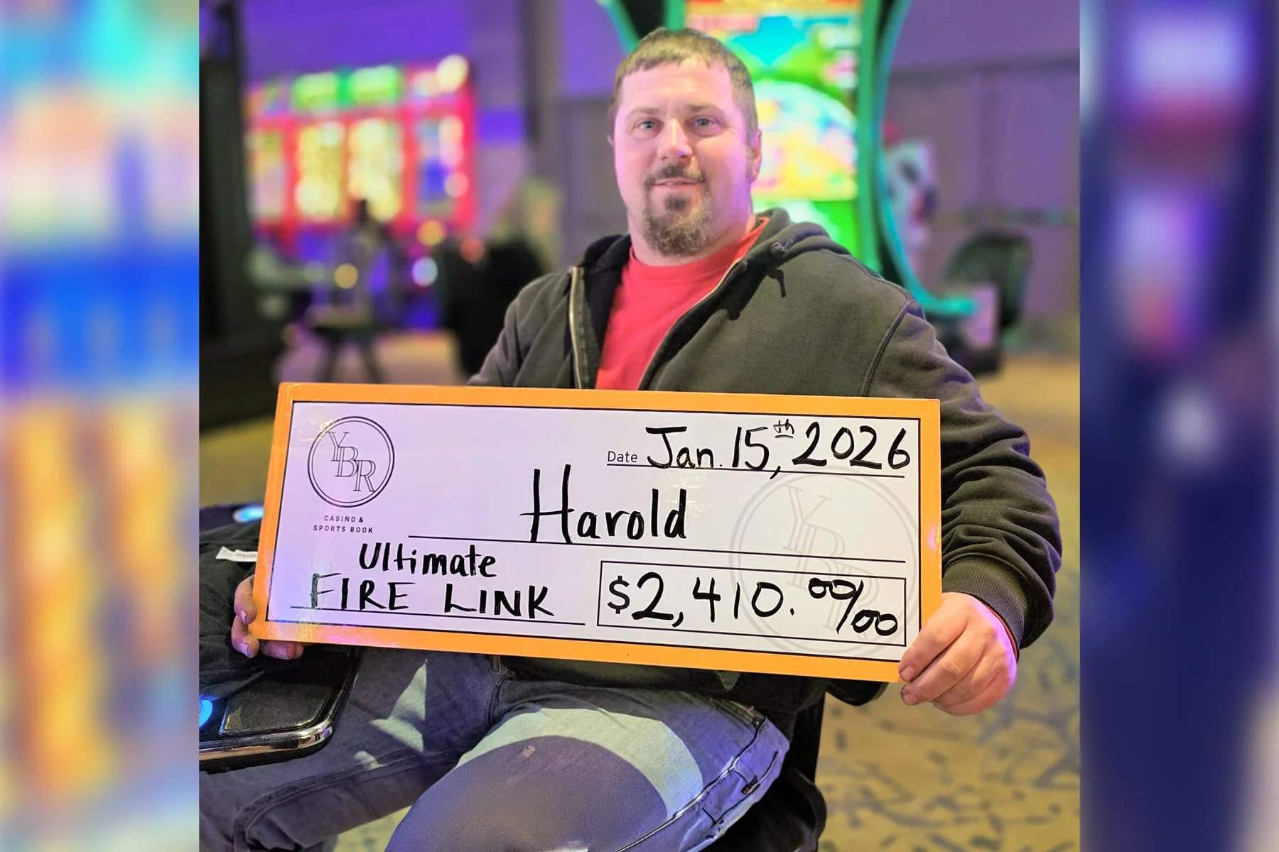 Harold won $2,410