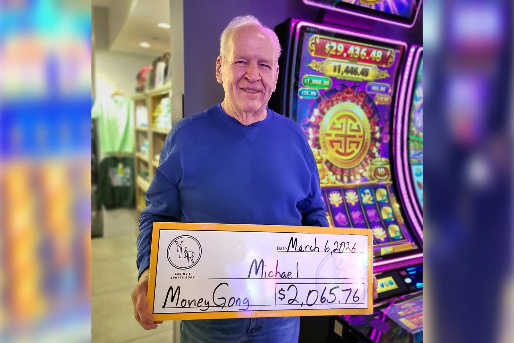 Michael won $2,065