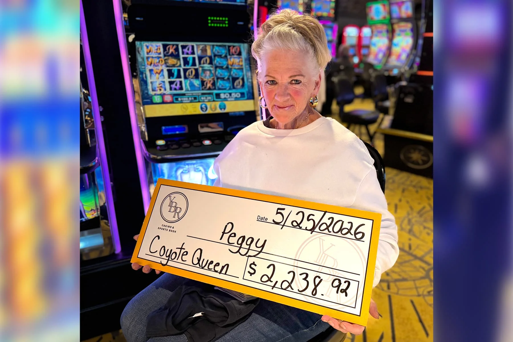 Peggy won $2,238