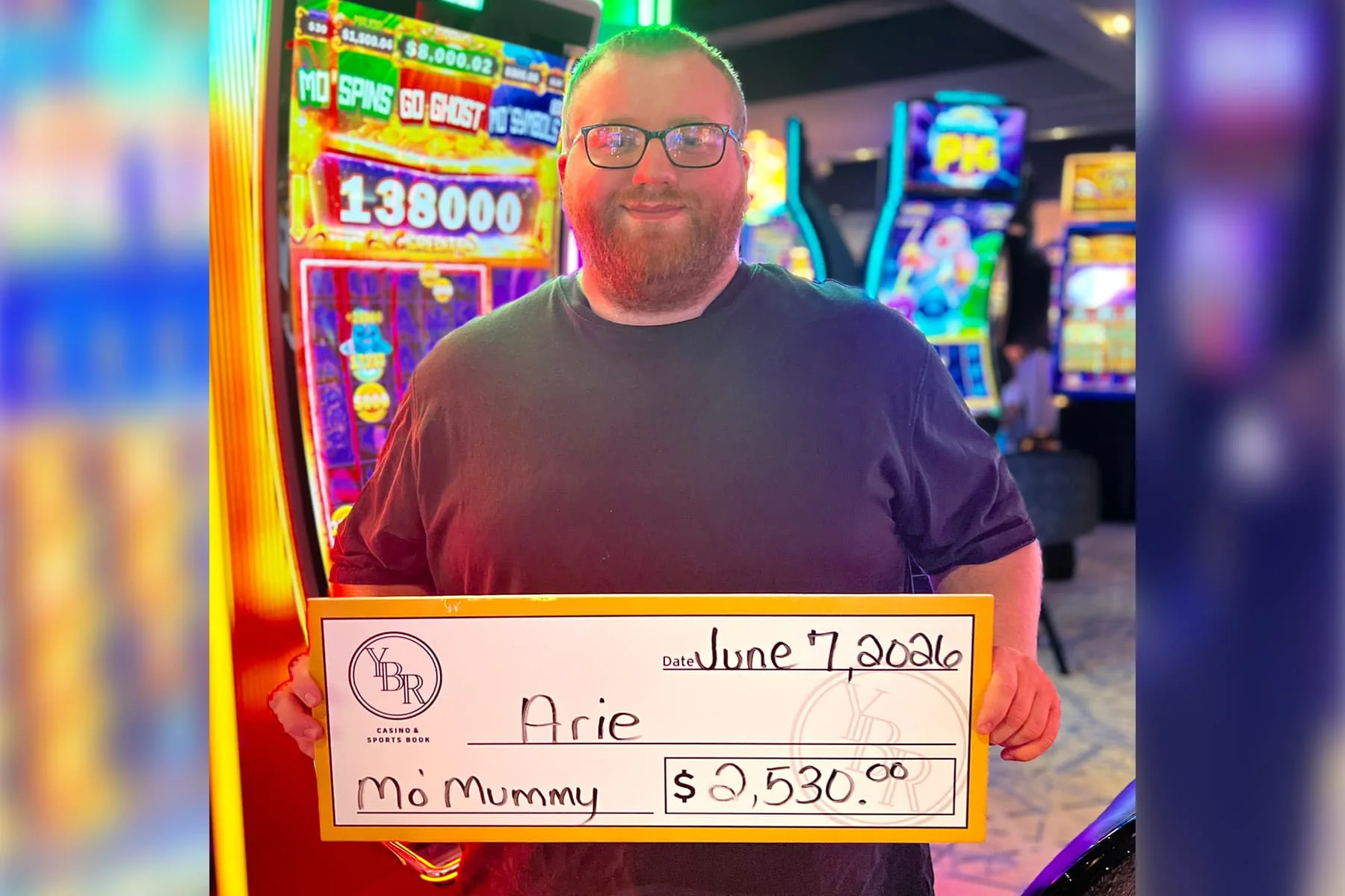 Arie won $2,530