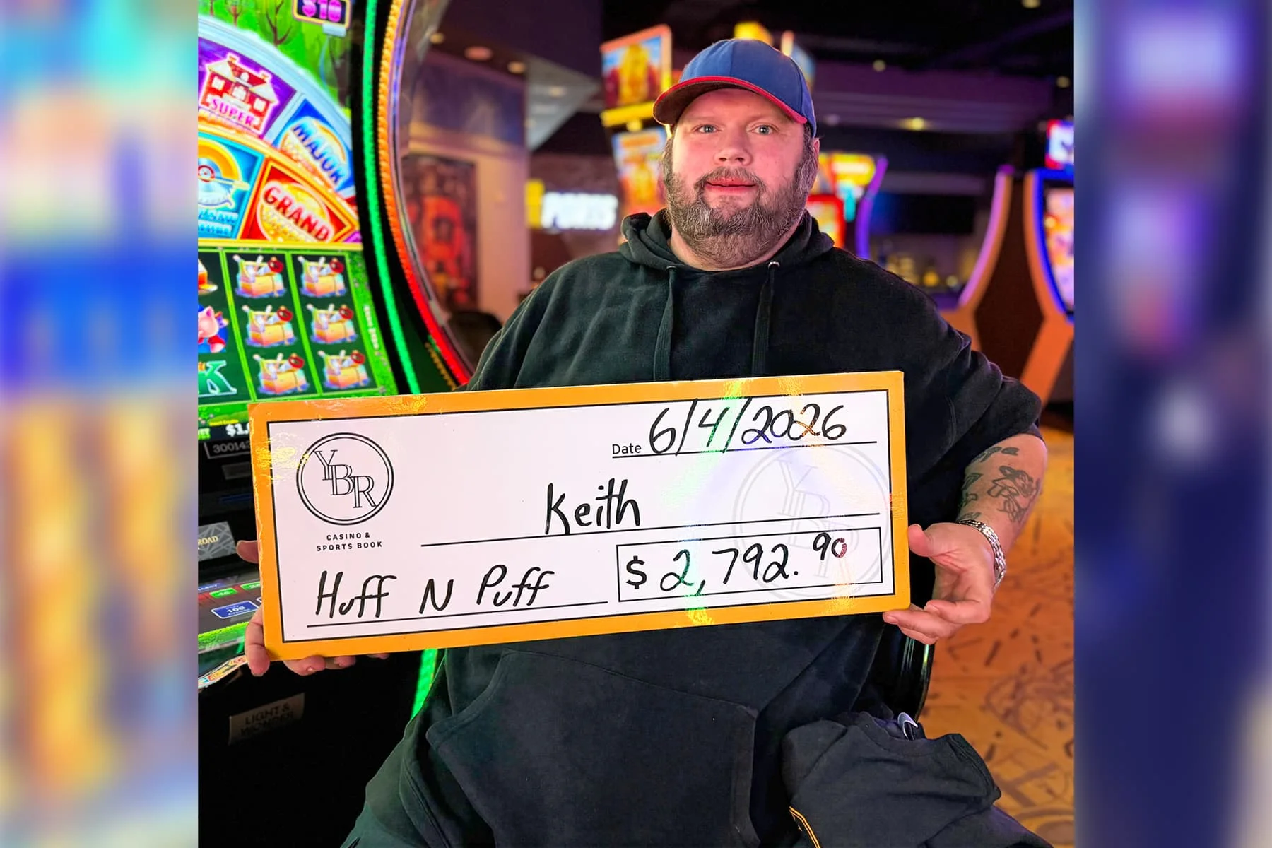 Keith won $2,792