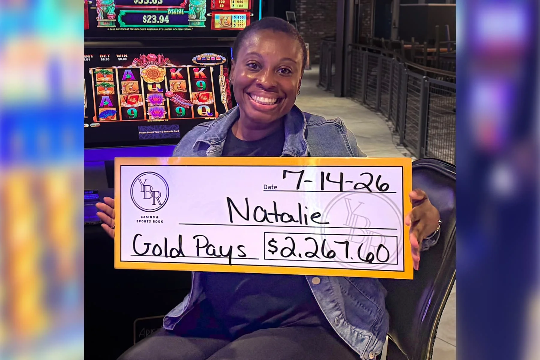 Natalie won $2,267