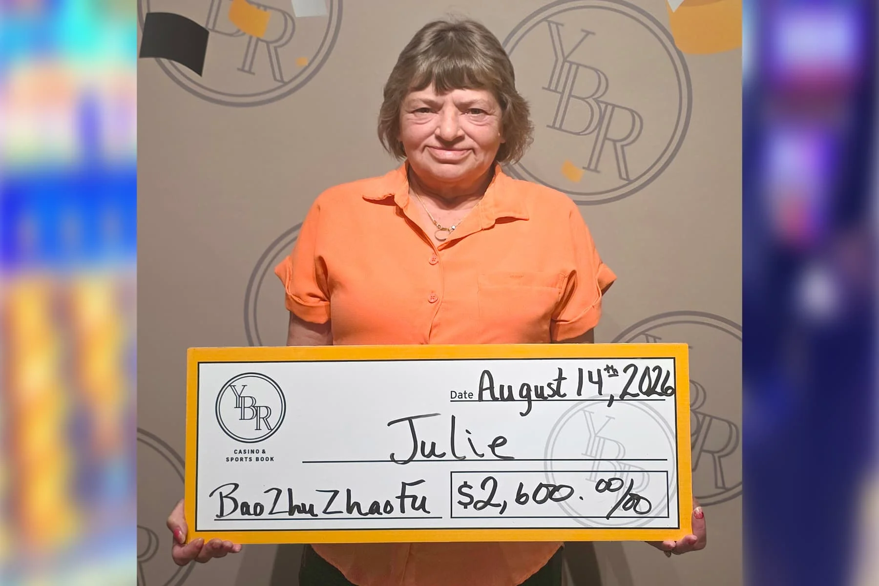 Julie won $2,600
