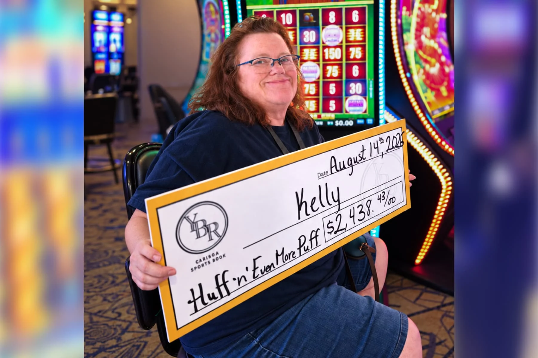 Kelly won $2,438