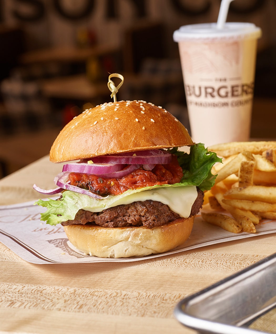 Cheeseburger and French Fries