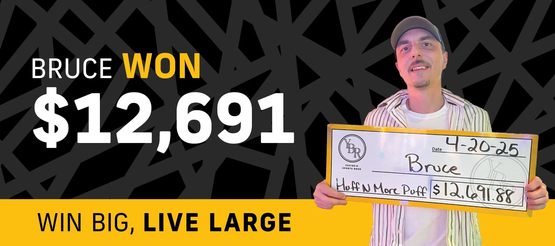 Bruce won $12,691